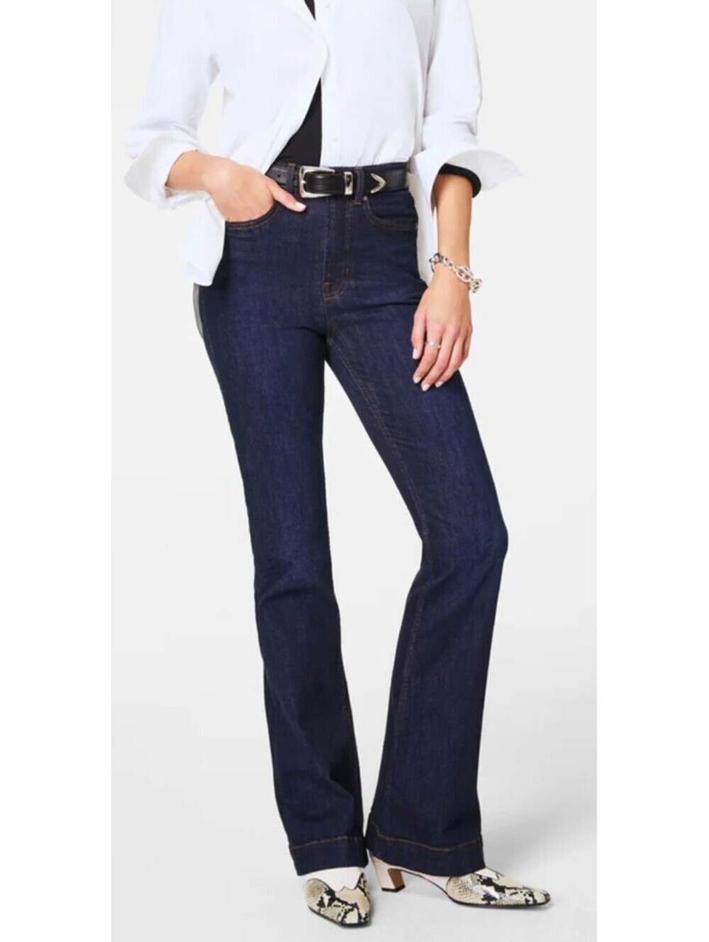 Spanx Flare Leg Denim Pull-On Jeans - Women's XL NWOT